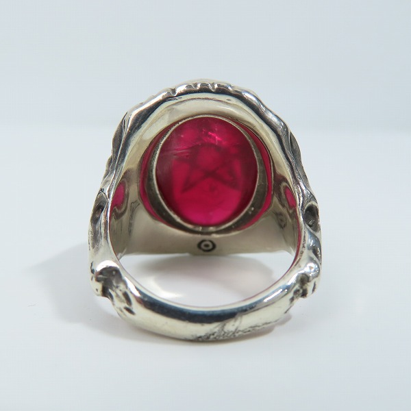 実際に弊社で買取させて頂いたALEX STREETER/アレックスストリーター 2016年限定 エンジェルハートリング リアルルビーカボション/20号の画像 3枚目