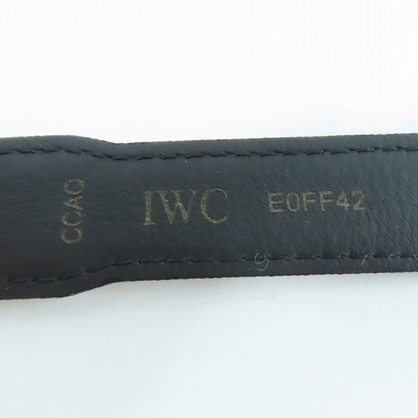 実際に弊社で買取させて頂いたIWC/インターナショナルウォッチカンパニー schaffhausen/シャフハウゼン  レザー ストラップ/ベルト カーフ MXE0FF42の画像 5枚目