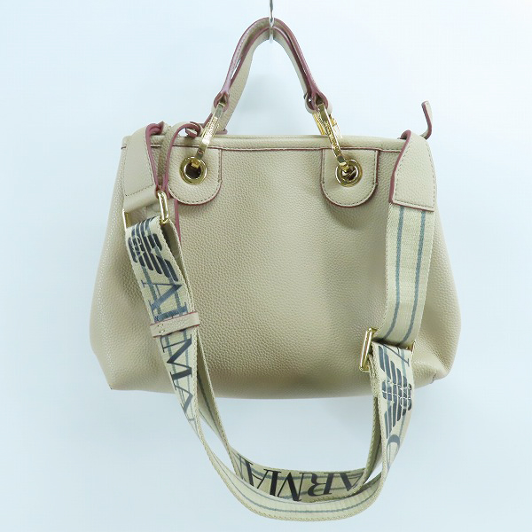 実際に弊社で買取させて頂いたEMPORIO ARMANI/エンポリオアルマーニ 2WAY レザー ショルダー バッグの画像 1枚目