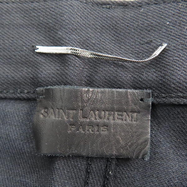 実際に弊社で買取させて頂いた【JPタグ】 SAINT LAURENT PARIS/サンローラン パリ 18AW ストレッチブーツカットデニムパンツ 530365 YF869/30の画像 2枚目