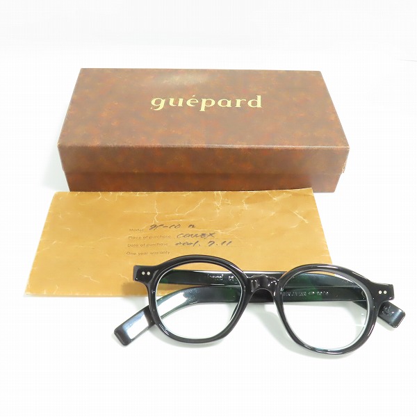 実際に弊社で買取させて頂いたguepard/ギュパール ウェリントン メガネフレーム/アイウェア GP-10の画像 8枚目