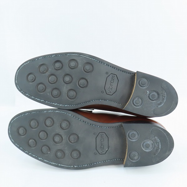 実際に弊社で買取させて頂いたJOHN LOBB/ジョンロブ LOPEZ/ロペス レザー コインローファー/レザーシューズ 純正シューツリー付きの画像 2枚目