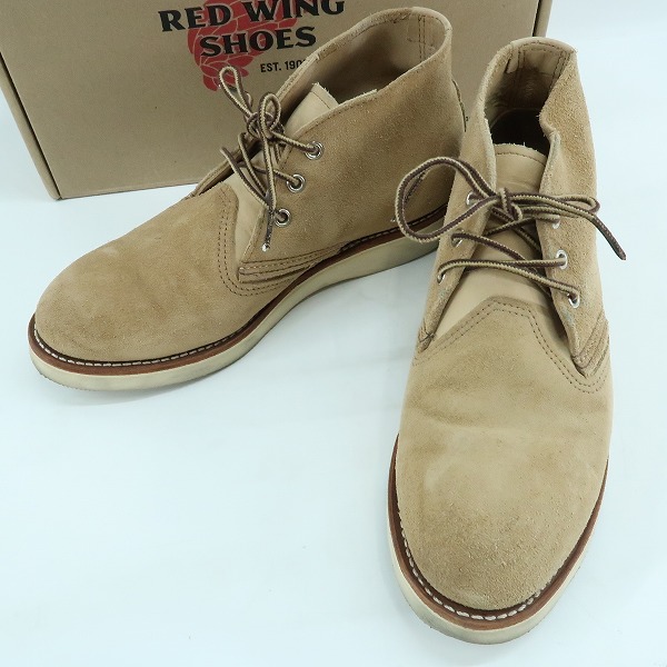 実際に弊社で買取させて頂いたREDWING/レッドウィング スエード チャッカブーツ 3143/8.5D