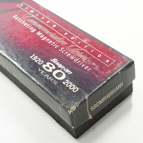 実際に弊社で買取させて頂いた【難有り】Snap-on/スナップオン SSDMR4B80ANV 80th Anniversary Limited Edition ラチェットドライバーの画像 7枚目