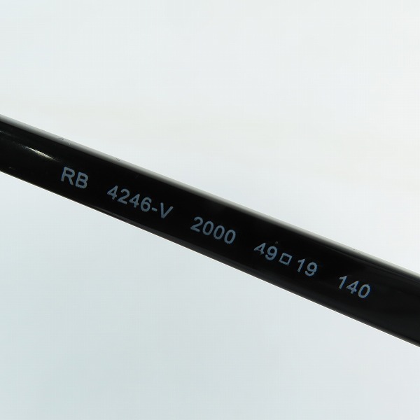 実際に弊社で買取させて頂いたRay-Ban/レイバン CLUBROUND/クラブラウンド  メガネフレーム/アイウェア RB4246-V 2000の画像 6枚目