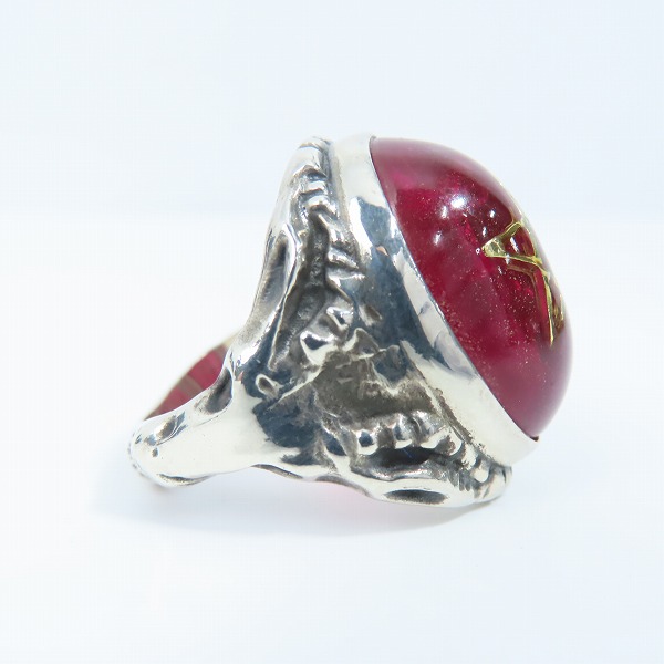 実際に弊社で買取させて頂いたALEX STREETER/アレックスストリーター 2016年限定 エンジェルハートリング リアルルビーカボション/20号の画像 4枚目