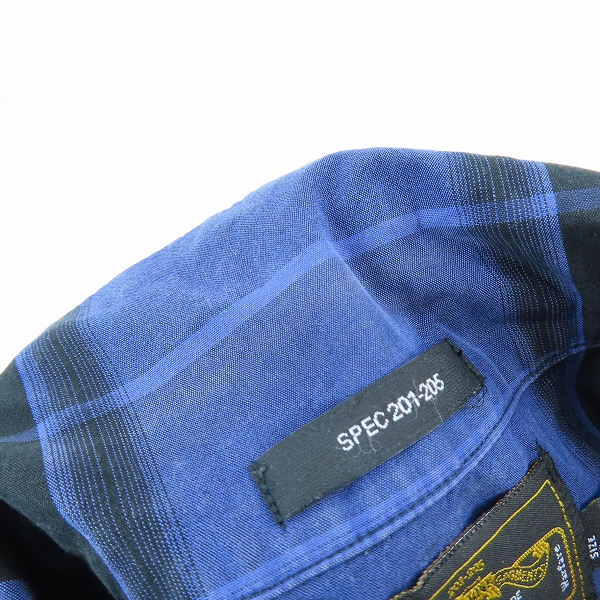 実際に弊社で買取させて頂いたWTAPS/ダブルタップス チェック柄 長袖シャツ 131GWDT-SHM05/Sの画像 6枚目