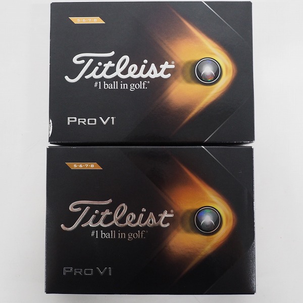 実際に弊社で買取させて頂いた【未使用】Titleist/タイトリスト PRO V1 ゴルフボール ホワイト 2ダースの画像 2枚目