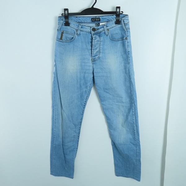 実際に弊社で買取させて頂いたARMANI JEANS/アルマーニジーンズ ロゴプリント デニムパンツ/インディゴブルー/32