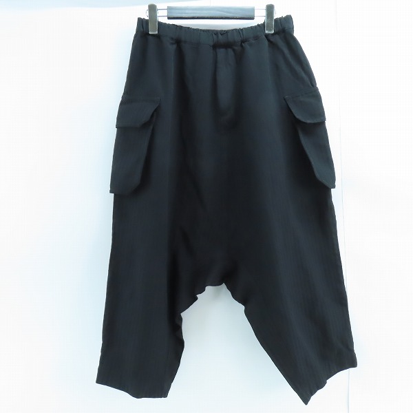 実際に弊社で買取させて頂いたBLACK COMME des GARCONS/ブラックコムデギャルソン ジャガード総柄 サルエルパンツ AD2020/1F-P006/M