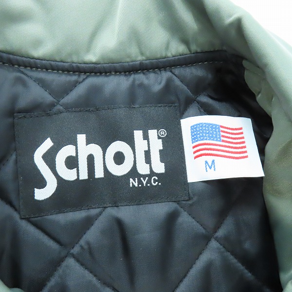 実際に弊社で買取させて頂いたSchott/ショット ナイロンライダースジャケット 3162018/Mの画像 2枚目