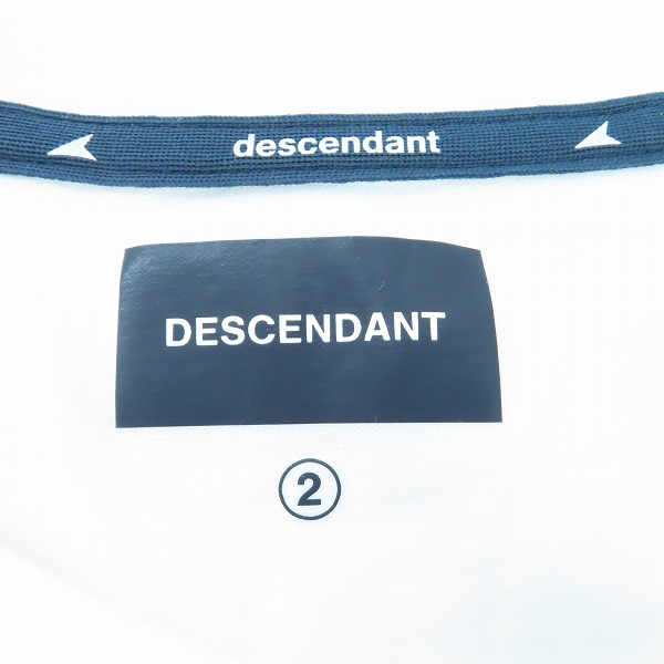 実際に弊社で買取させて頂いたDESCENDANT/ディセンダント  PORT ORGANIC COTTON LS ロゴ刺繍長袖Tシャツ 241ATDS-CSM17/2の画像 2枚目