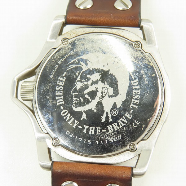 実際に弊社で買取させて頂いた【ジャンク/動作未確認】DIESEL/ディーゼル Rollcage ロールゲージ クォーツ/腕時計 DZ-1715の画像 2枚目