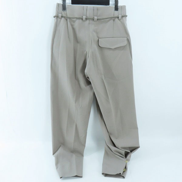 実際に弊社で買取させて頂いたETHOSENS/エトセンス 21SS ロープベルト スラックスパンツ E121-701/1の画像 1枚目