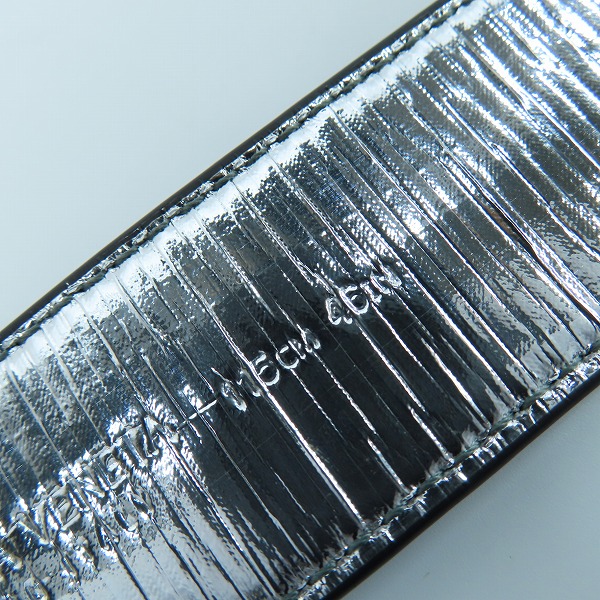 実際に弊社で買取させて頂いたBOTTEGA VENETA/ボッテガヴェネタ レザーベルト 691233 V1RW2の画像 4枚目