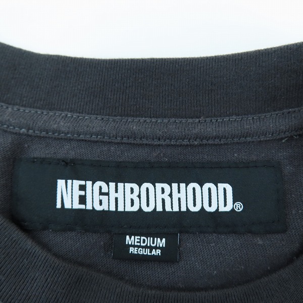 実際に弊社で買取させて頂いたNEIGHBORHOOD/ネイバーフッド 23SS LOGO PRINT CREWNECK/ロングTシャツ 231LPNH-CSM03/Mの画像 2枚目