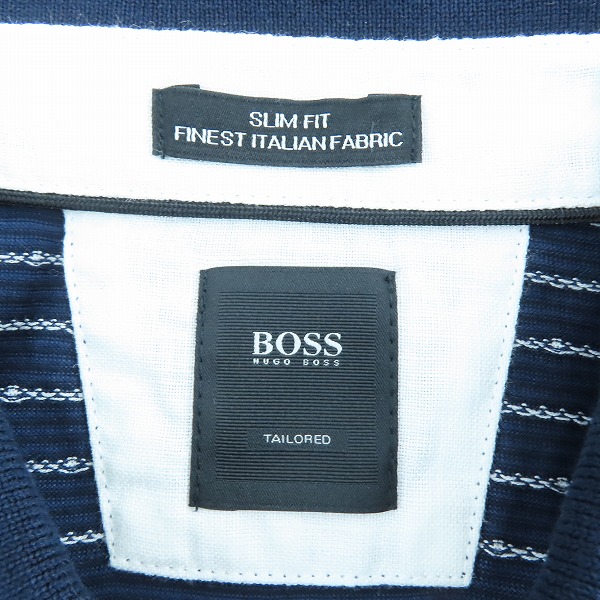 実際に弊社で買取させて頂いたHugo Boss/ヒューゴボス SLIM FIT FINEST ITALIAN FABRIC ポロシャツ /XLの画像 2枚目