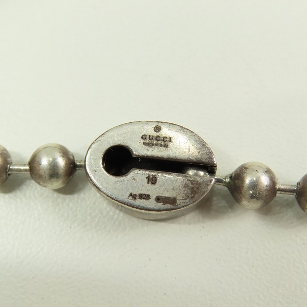 実際に弊社で買取させて頂いたGUCCI/グッチ インターロッキングGボールチェーンブレスレットの画像 5枚目