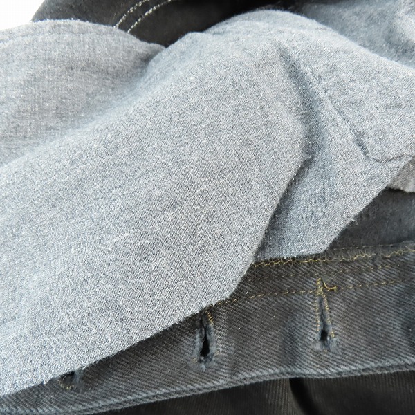 実際に弊社で買取させて頂いたLevi's/リーバイス 501 刻印552 ブラック デニムパンツ W34 L34の画像 7枚目