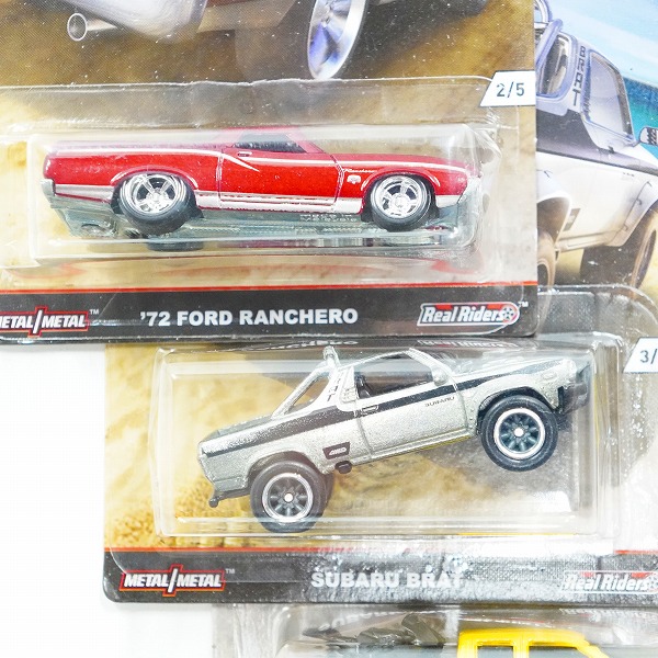 実際に弊社で買取させて頂いた【未開封】Hot Wheels/ホットウィール TRUCKS '72 FORD RANCHERO/CHEVY SILVERADO/SUBARU BRAT ミニカー 3点セットの画像 5枚目