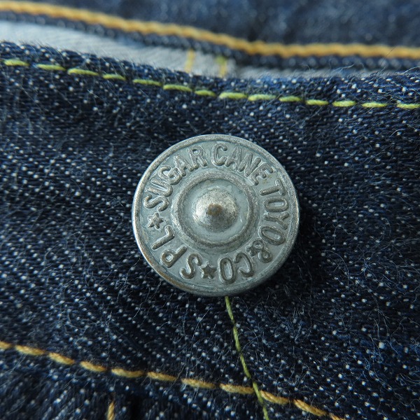 実際に弊社で買取させて頂いたSUGAR CANE/シュガーケーン Lot 1947 デニムパンツ/ジーンズ SC41947/W33L34の画像 6枚目