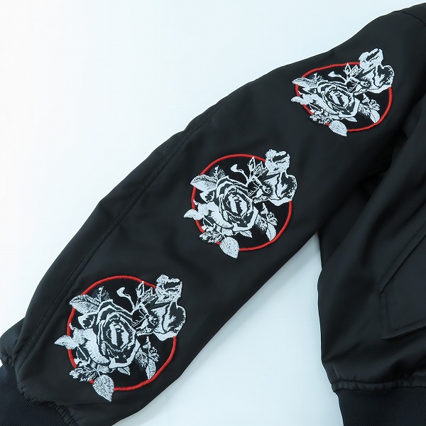 実際に弊社で買取させて頂いた【JPタグ】Dior Homme/ディオールオム 18SS roses patches jacket/ローズパッチ ボンバージャケット 733C454M3962/48の画像 7枚目