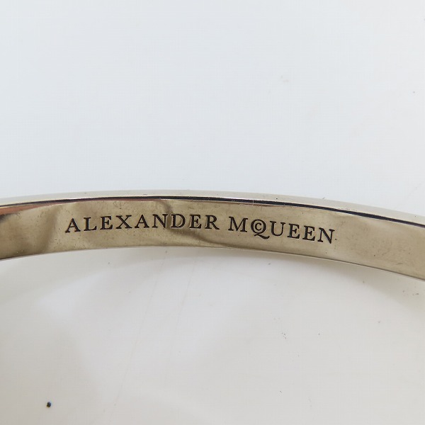 実際に弊社で買取させて頂いたALEXANDER McQUEEN/アレキサンダーマックイーン ツイン スカル スネイク バングル の画像 6枚目