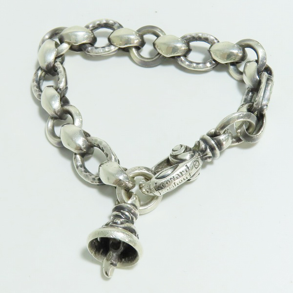 実際に弊社で買取させて頂いたLEONARD KAMHOUT/レナードカムホート シグネット ベベル ウィズ ヘロン ベル ブレスレット