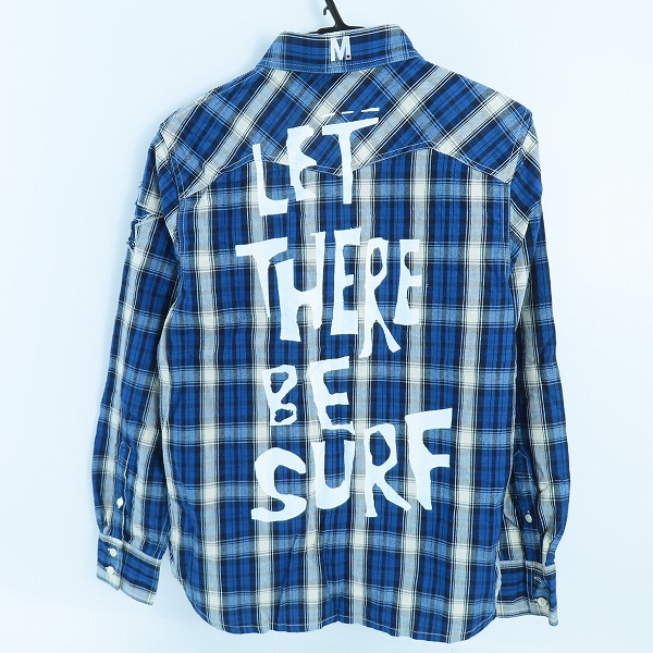 実際に弊社で買取させて頂いたM×Marbles/エム×マーブルス THANK YOU FRIENDS チェック柄 ウエスタンシャツ MSH-A17MM02 /Sの画像 1枚目