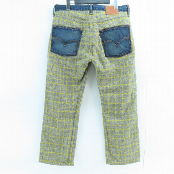 実際に弊社で買取させて頂いたJUNYA WATANABE MAN×Levi's/ジュンヤワタナベマン×リーバイス ウール切替 デニムパンツ WG-P036/W32L32(S)の画像 1枚目