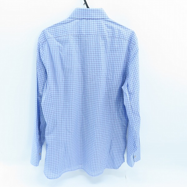 実際に弊社で買取させて頂いたGUCCI/グッチ GG 刺繍 チェック柄 ボタンシャツ 654926 ZAG0P/42の画像 1枚目