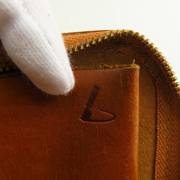 実際に弊社で買取させて頂いた土屋鞄製造所/ツチヤカバン L字ファスナー レザー ウォレット/コインケース/小銭入れの画像 5枚目