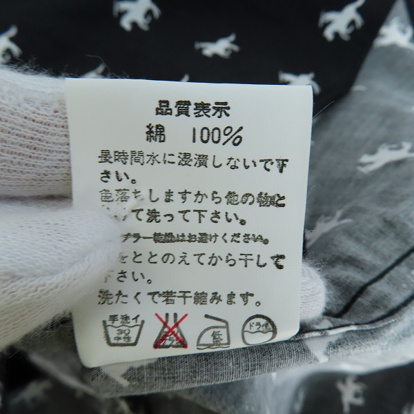 実際に弊社で買取させて頂いたA BATHING APE/アベイシングエイプ 総柄 半袖シャツ ブラック/Lの画像 4枚目