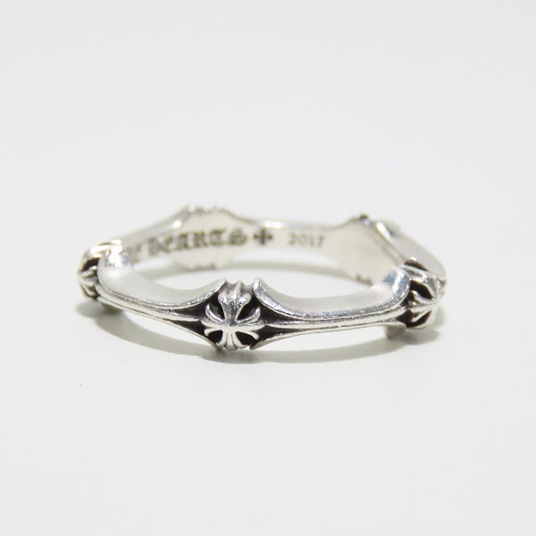 実際に弊社で買取させて頂いたCHROME HEARTS/クロムハーツ PLUS AND BONE RING/プラスアンドボーンリング 22号の画像 4枚目