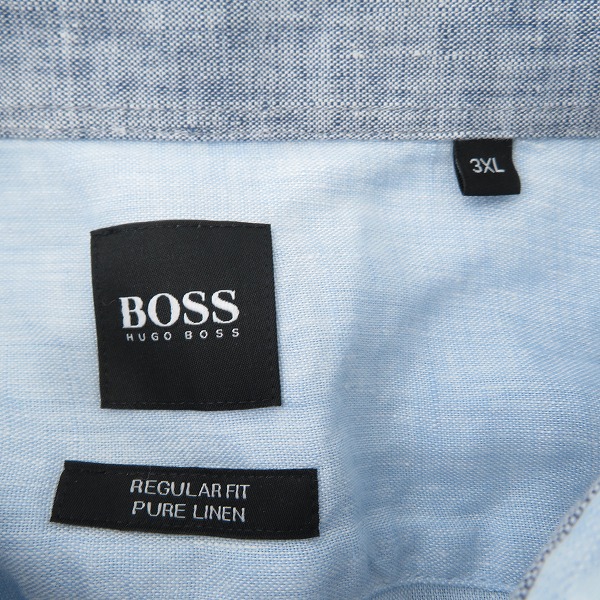 実際に弊社で買取させて頂いた【未使用】HUGO BOSS/ヒューゴボス 半袖 シャツ 10204946 3XLの画像 2枚目