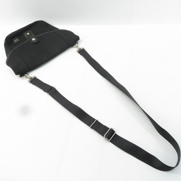 実際に弊社で買取させて頂いたPORTER/ポーター フラップ ショルダーバッグ ブラックの画像 2枚目