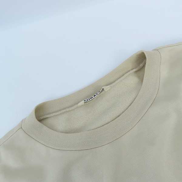 実際に弊社で買取させて頂いたAURALEE/オーラリー 21AW ELASTIC HIGH GAUGE SWEAT P/O.  スウェットプルオーバー/A21AP01NU/3の画像 5枚目