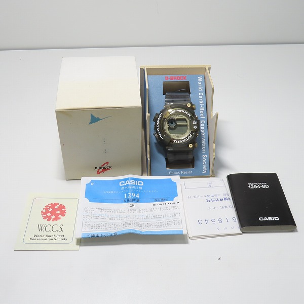 実際に弊社で買取させて頂いた【カスタム/動作未確認】G-SHOCK/Gショック W.C.C.S FROGMAN/フロッグマン ELマンタ DW-8201WC-9Tの画像 8枚目