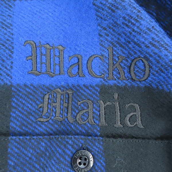 実際に弊社で買取させて頂いたWACKO MARIA/ワコマリア ブロックチェックシャツ  Lの画像 3枚目