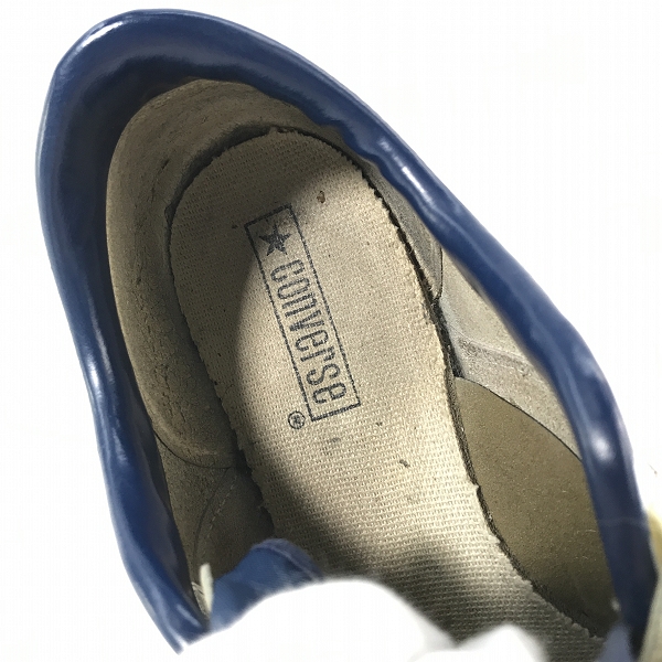 実際に弊社で買取させて頂いたCONVERSE/コンバース ONE STAR/ワンスターベルクロ レザースニーカー オフホワイト系/9の画像 4枚目