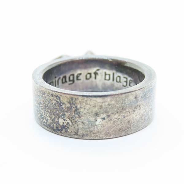 実際に弊社で買取させて頂いたBloody mary/ブラッディマリー Mirage of blaze/ミラージュ オブ ブレイズ クロス付きリング 15-15.5号の画像 3枚目