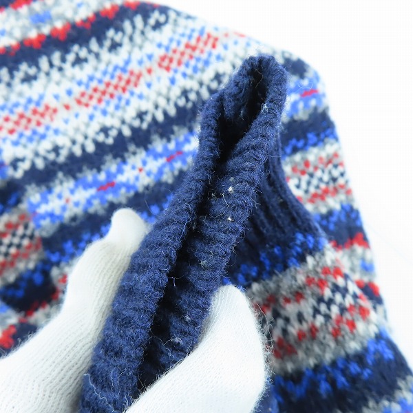 実際に弊社で買取させて頂いたJUNYA WATANABE COMME des GARCONS×gim 総柄 ニットセーター WB-N101/Mの画像 4枚目