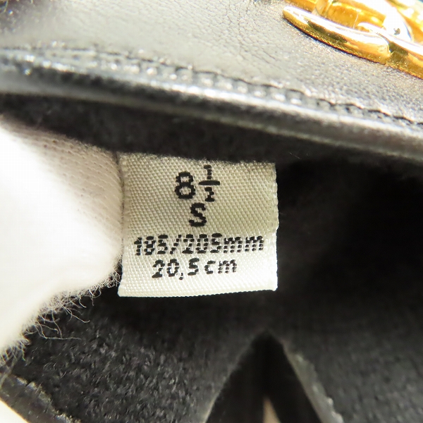 実際に弊社で買取させて頂いたGUCCI/グッチ GGロゴ レザーグローブ/手袋の画像 4枚目