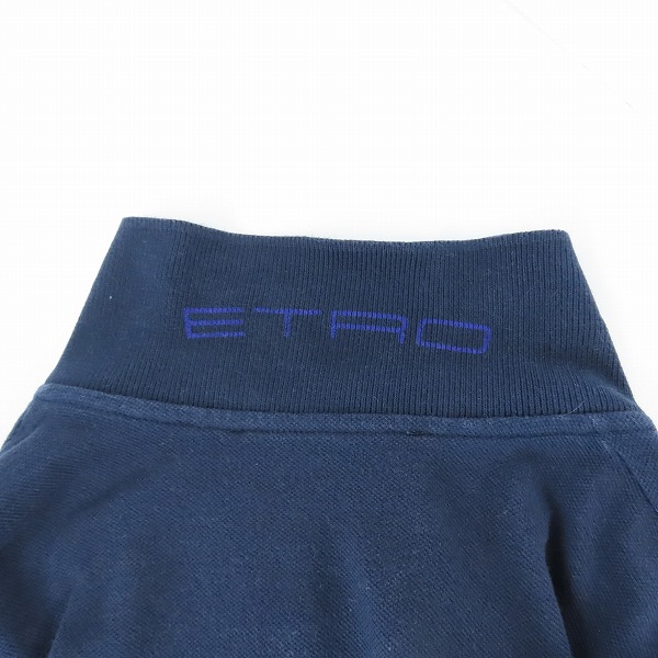 実際に弊社で買取させて頂いたETRO/エトロ 襟下ロゴプリント 半袖ポロシャツ Sの画像 5枚目