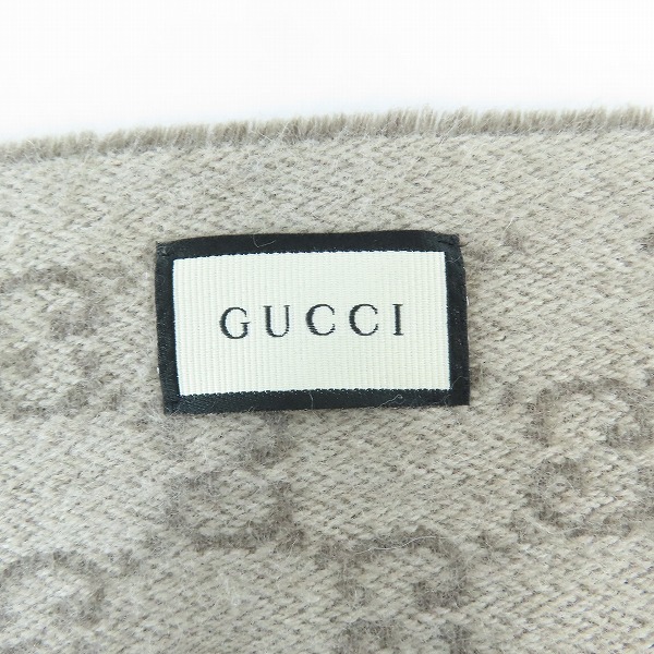 実際に弊社で買取させて頂いたGUCCI/グッチ GG柄  マフラーの画像 1枚目