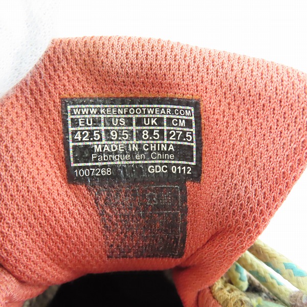 実際に弊社で買取させて頂いた【観賞用】 KEEN/キーン Alamosa WP スニーカー 1007268/27.5の画像 5枚目