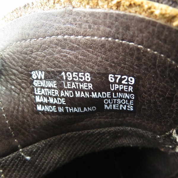 実際に弊社で買取させて頂いたTimberland/ティンバーランド サイドジップ レザーブーツ 19558/8Wの画像 5枚目