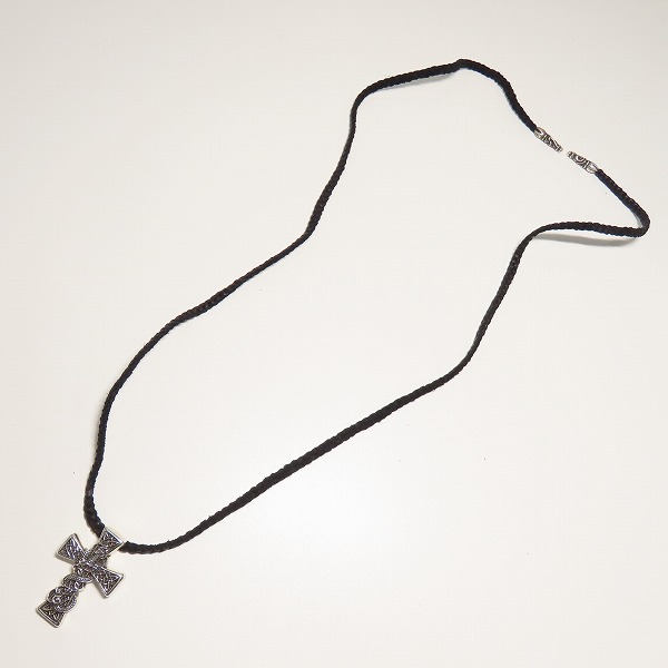 実際に弊社で買取させて頂いたCHROME HEARTS/クロムハーツ ケルティッククロスペンダントｗ/レザーブレード の画像 7枚目
