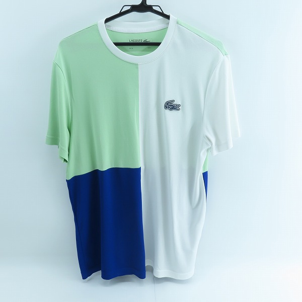 実際に弊社で買取させて頂いたLACOSTE/ラコステ カラーブロック ウルトラドライ 鹿の子 Tシャツ TH0849 /L