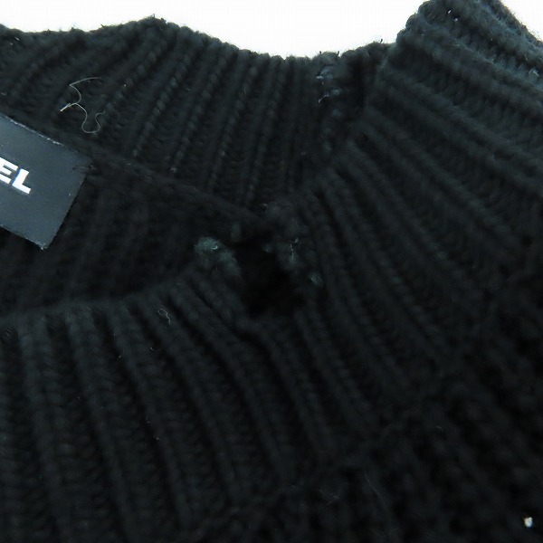 実際に弊社で買取させて頂いたDIESEL/ディーゼル サイドジップ セーター/Mの画像 7枚目